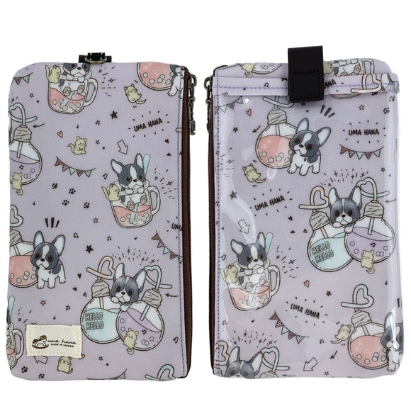 Uma Hana Accessories - Waterproof Boba Frenchie Phone Case Pouch W/ Neck Strap